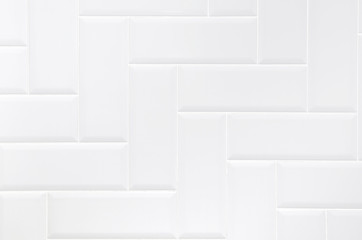 White ceramic brick tile wall,modern abstract texture background