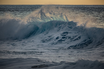 Wall Mural - shorebreak wave in the ocean