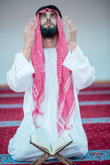 Wall Mural - Muslim Arabic man praying