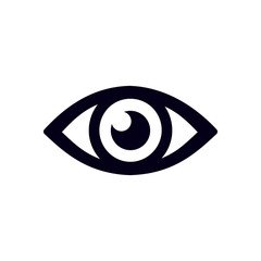 Eye icon. Flat design style.