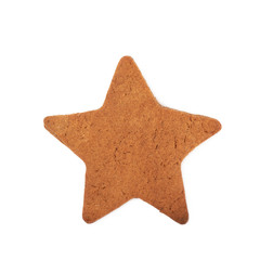 Wall Mural - Star shaped cookie isolated