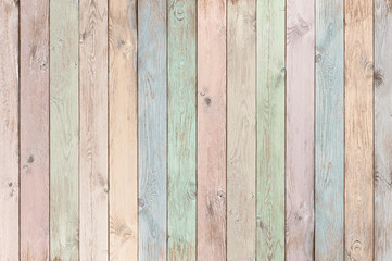 pastel colored wood planks texture or background