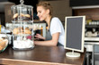 © Yakobchuk Olena - Pastry and tablet situating on desk