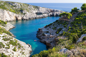 Wall Mural - Porto Limnionas bay on Zakynthos island, Greece