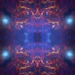 Wall Mural - universe simmetric background. elements of this image furnished by nasa.