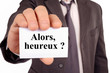 © Richard Villalon - Alors, heureux écrit sur une carte
