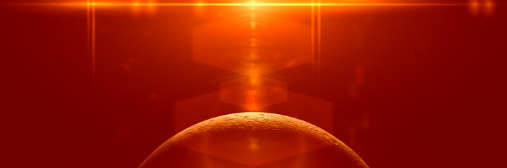 Wall Mural - earth's moon in front of the sun