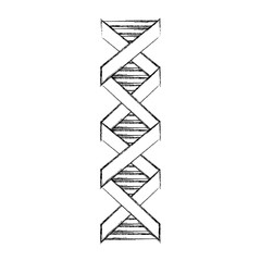 Poster - dna molecule isolated icon vector illustration design