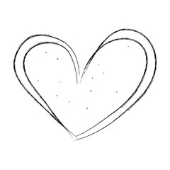 heart love romantic icon vector illustration design