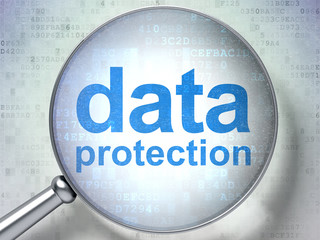 Privacy concept: Data Protection with optical glass