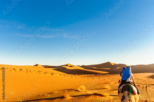 Fotografia, Obraz View of dunes in the dessert of Morocco by M'hamid