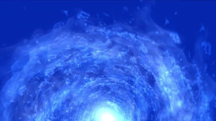 Wall Mural - 4k Abstract energy vortex universe tunnel fireworks particle hole eddy travel background.