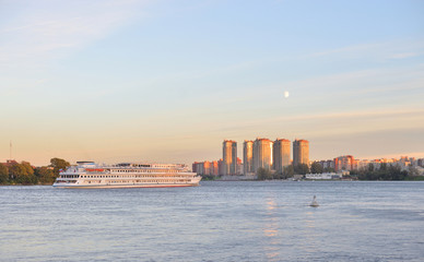 Canvas Print - View of Neva river, St.Petersburg.