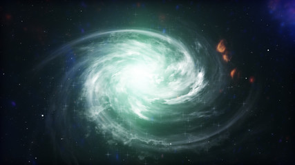 Wall Mural - galaxy in space, beauty of universe, cloud of star, blur background, 3d illustration