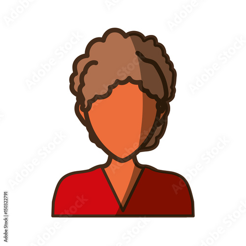 Woman Faceless Head Icon Vector Illustration Graphic Design Buy This 