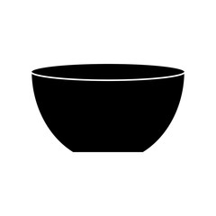 Canvas Print - bowl icon over white background. vector illustration