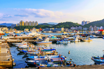 Wall Mural - Fishing town in Taiwan