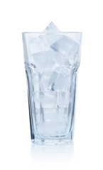 Sticker - Glass with ice cubes