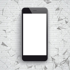 Wall Mural - smartphone network data