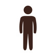 © djvstock - Male pictogram symbol icon vector illustration graphic design