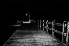 Glenorchy Wharf Empty At Night