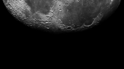 Wall Mural - earth's moon partly illuminated