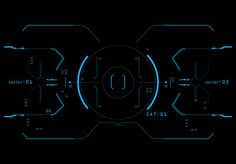 Wall Mural - Target element of the interface.
