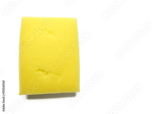 Fotografia, Obraz dish washing sponge on white background