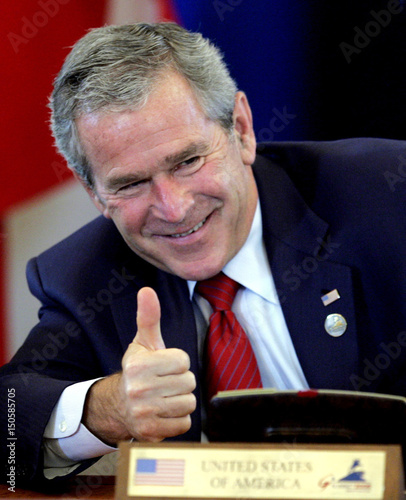 bush thumb up Multiple gays same mother research