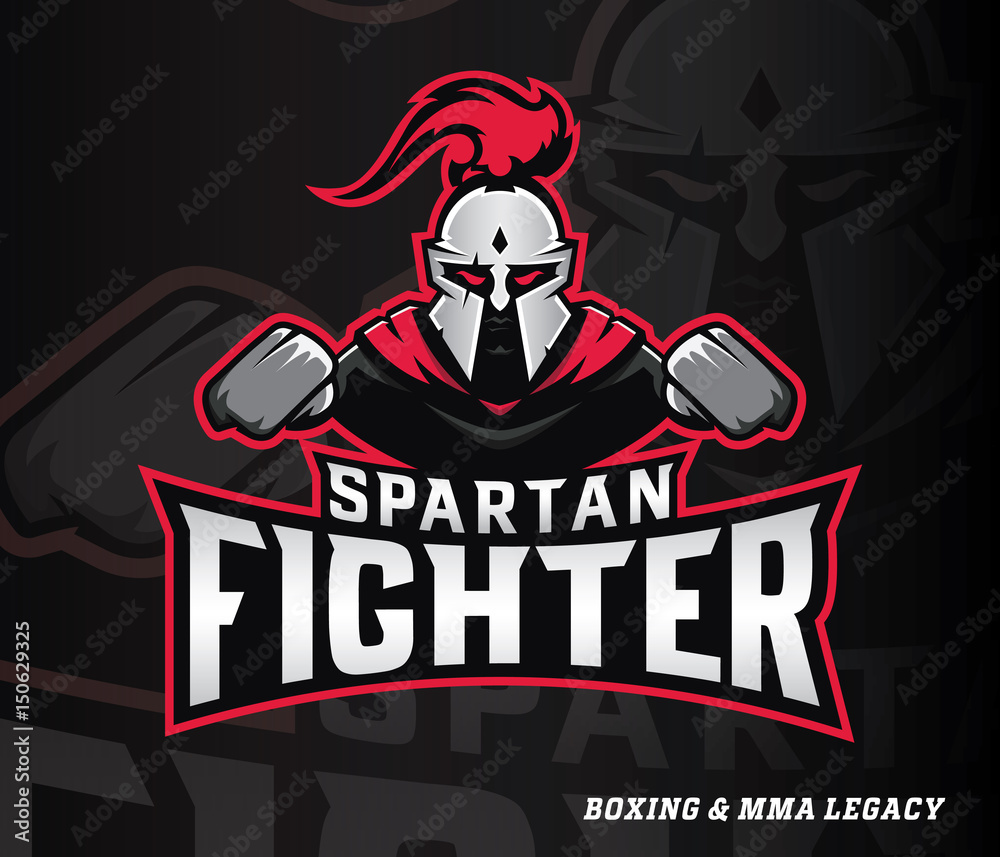 Spartan boxer fighter - obrazy, fototapety, plakaty 