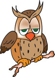 Fototapeta Dinusie - cartoon owl