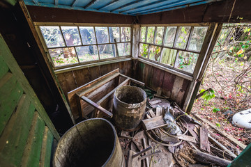 Sticker - Country house in Krasne ghost village of Chernobyl Exclusion Zone, Ukraine