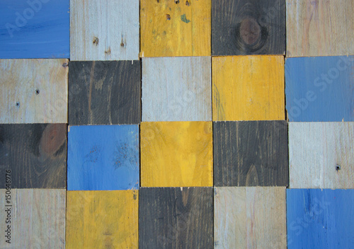 Naklejka dekoracyjna Mosaic Wood Background