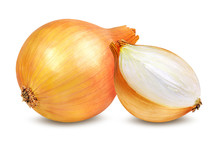 Onions Isolated On A White
