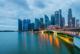 Cityscape of The Marina Bay and Singapore City