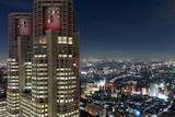 Fototapeta Miasto - Tokyo skyline at night