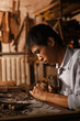 © View Stock - Woodworking engraving