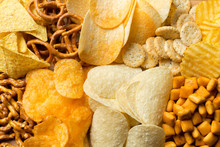 Salty Snacks. Pretzels, Chips, Crackers