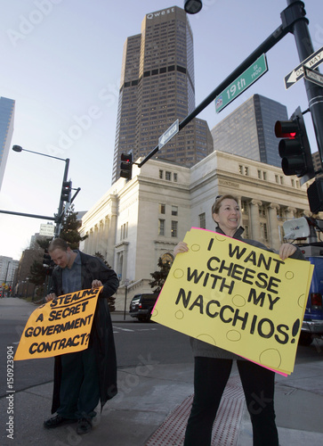 Protestors Hold Up Signs Outside Us District Court In Denver Buy