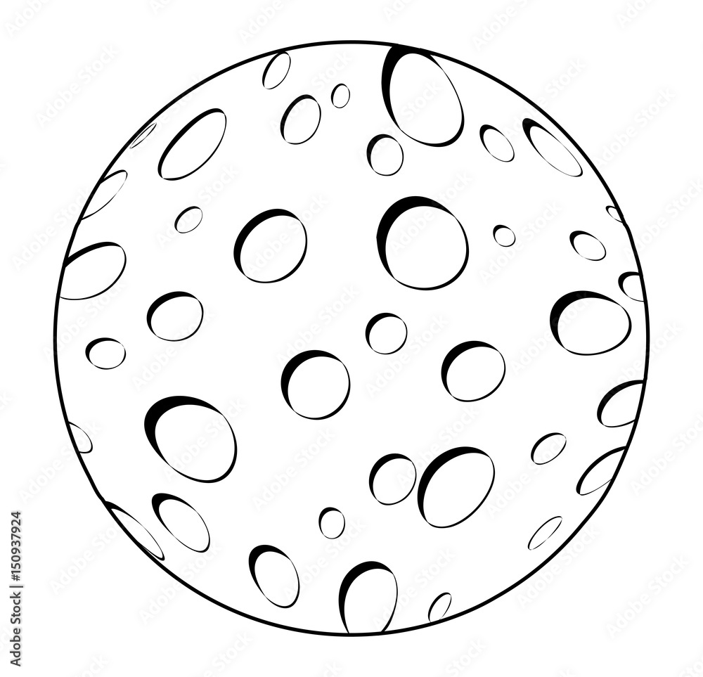 cartoon moon vector symbol icon design. Stock Vector | Adobe Stock