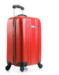Travel suitcase isolated on white background