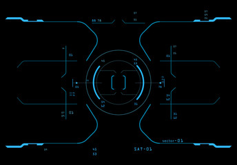 Wall Mural - Target element of the interface.