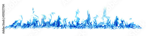 Fotografie, Obraz The abstract inversion of fire located on a white background.