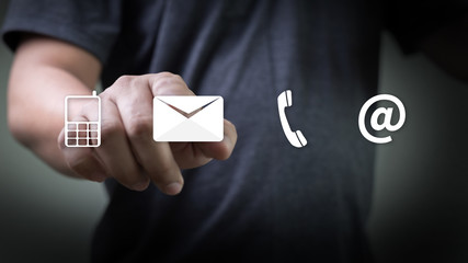 Poster - CONTACT US (Customer Support Hotline people CONNECT )