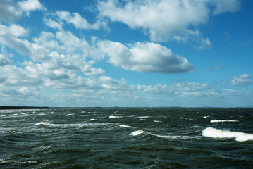 Poster - Ostsee Himmel Wolken Meer Westpommern