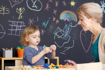 Wall Mural - Teacher on classes