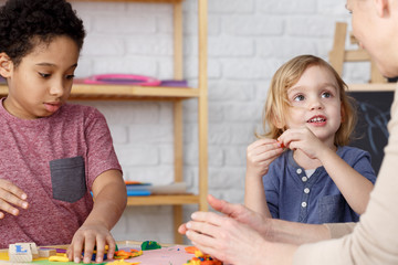 Canvas Print - Preschool kids and activities