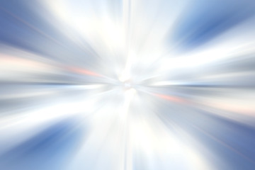 Canvas Print - blue gradient background speed zoom blur