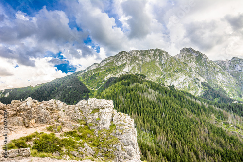Fototapeta Giewont  szczyt-gory-panoramiczny-krajobraz-tatrzanskie-skaly