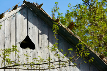 Canvas Print - House detail in fishing village Mila 23,  Danube delta, Romania